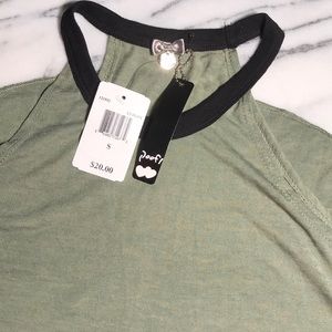 Proof green high neck tank. Size small. NWT.